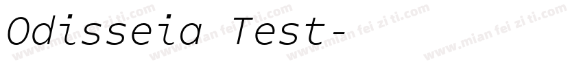 Odisseia Test字体转换